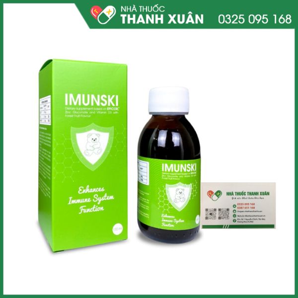 IMUNSKI - Hỗ trợ bổ sung Epicor®, kẽm và Vitamin D3